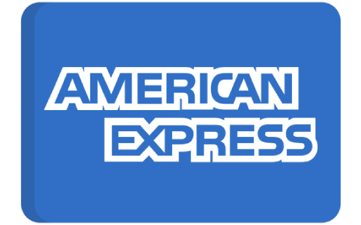 A blue background with the words american express.