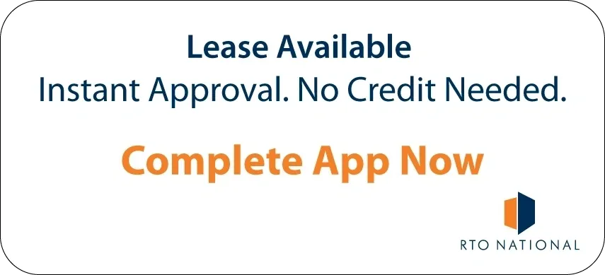 A sign that says lease available and complete app now.